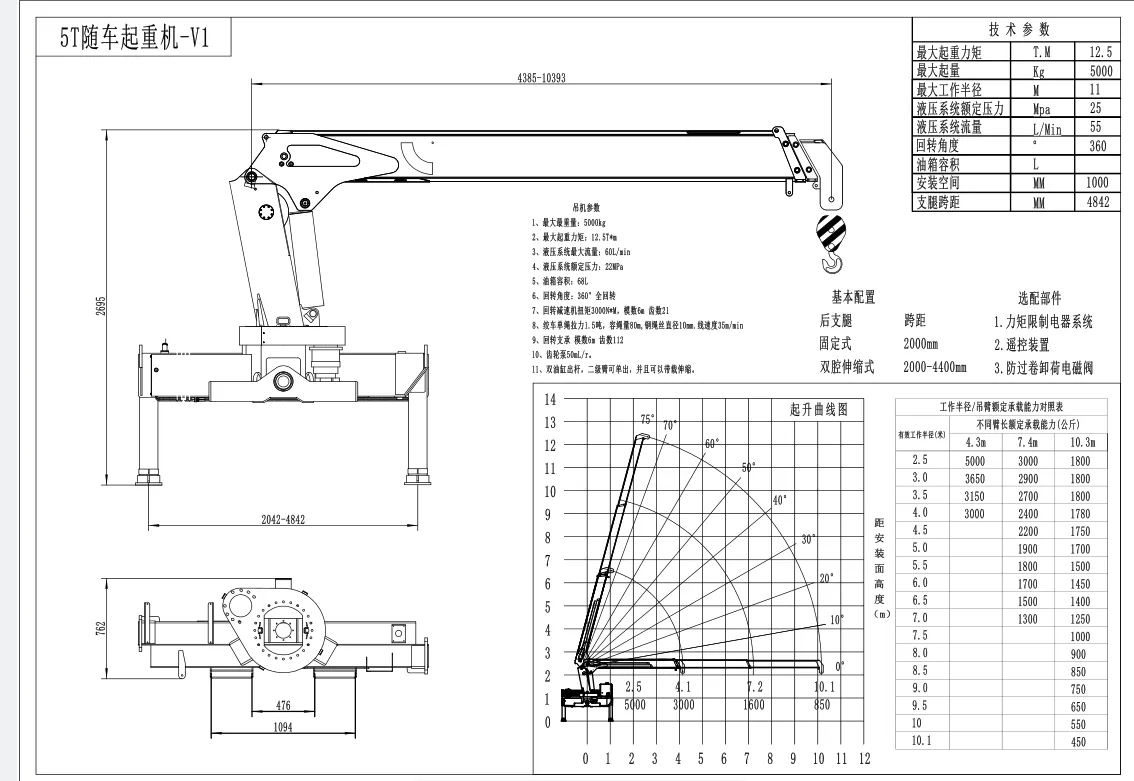 5-тонный кран-манипулятор Isuzu 1666