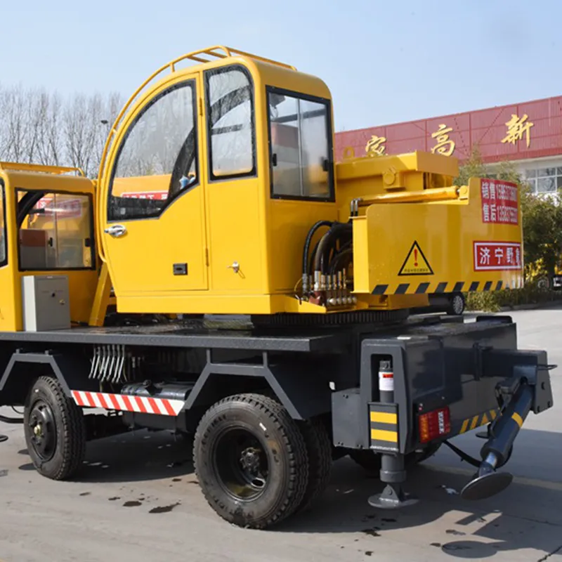 6-тонный 4-метровый 8-секционный самодельный кран (7)